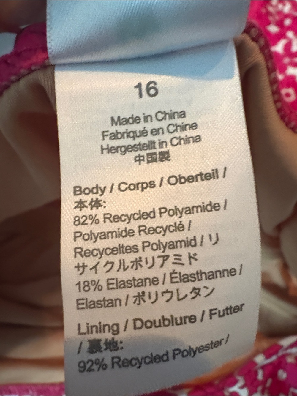 J. CREW Bow One-Shoulder Floral One-Peice Swimsuit in Bushing Meadow Size 16 - Picture 6 of 6